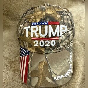Trump 2020 Keep America Great Camo Embroidered Cap